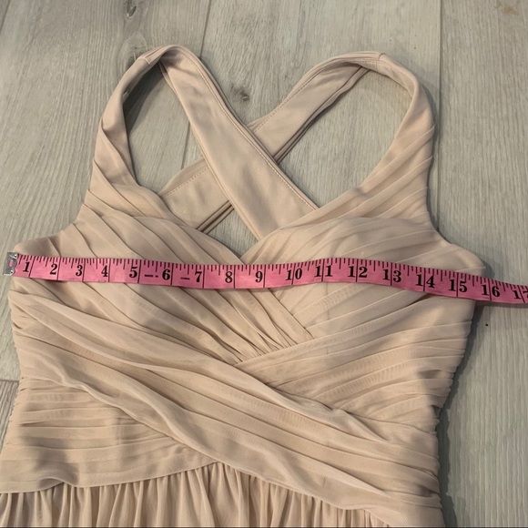 DAVID’S BRIDAL Long Bridesmaid Sleeveless Dress - Picture 3 of 13